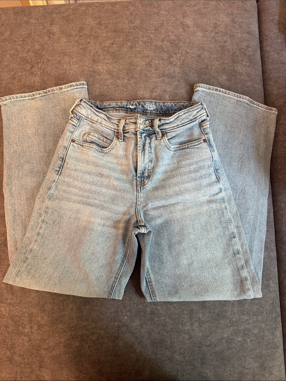 Old Navy Light Blue High-Rise Straight Jeans